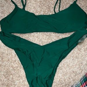 Green High Leg Bikini